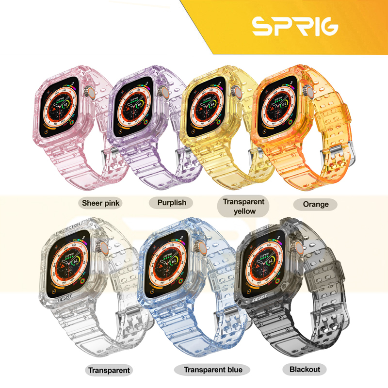 بند اسپریگ مدل CLR Resist G-Shock مناسب برای اپل واچ سری Se/1/2/3/4/5/6/7/8/9 سایز 42/44/45 میلی متری